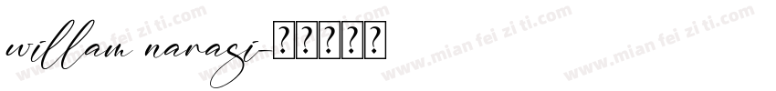 willam narasi字体转换